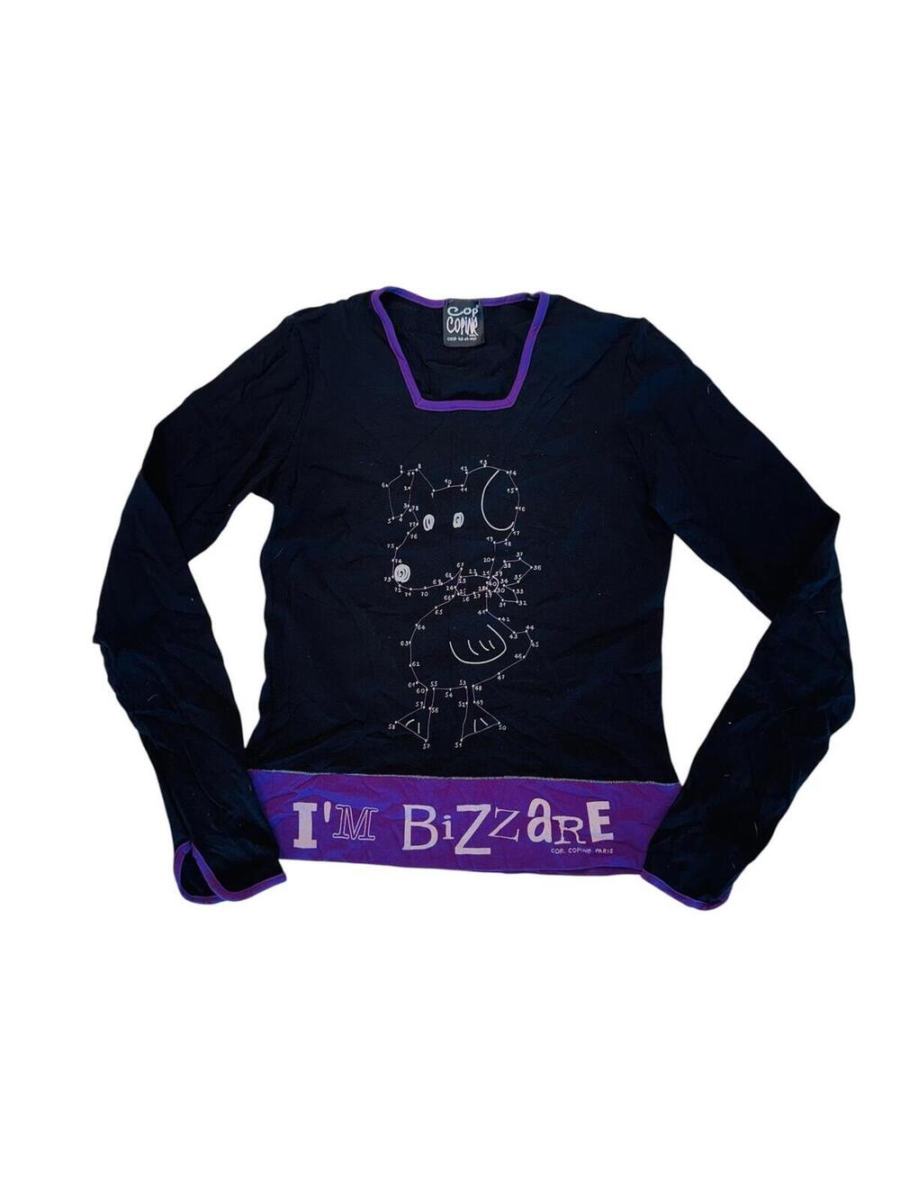 Cop Copine Paris black long-sleeve Y2K top